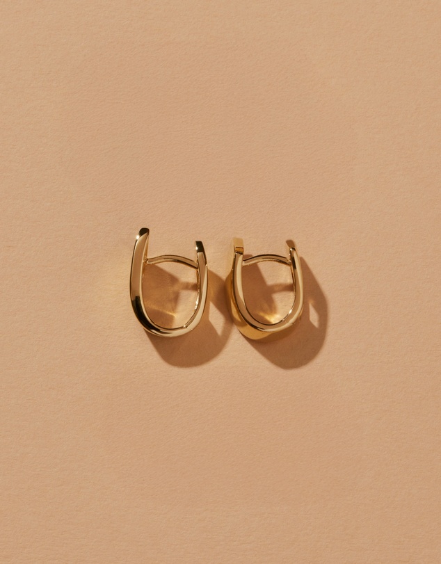 Najo - Versailles Yellow Gold Huggie Earrings