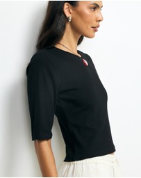 AERE - Odele Rib T-Shirt