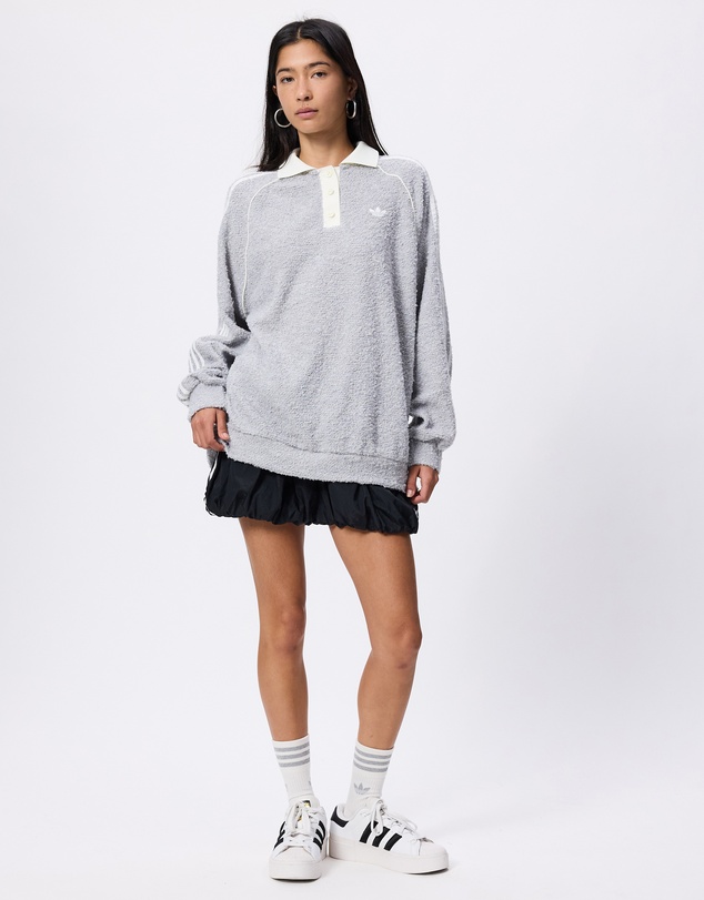 adidas Originals - Boucle Oversized Polo Crew Shirt