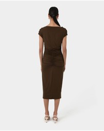 Forcast - Mia Ruched Jersey Dress