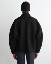 COS - Oversized Boiled-Wool Short Jacket