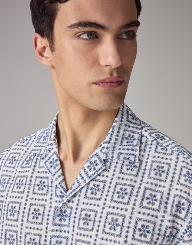 NEXT - Broderie Short Sleeve Shirt