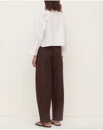 Assembly Label - Aurora Cropped Cotton Poplin Shirt