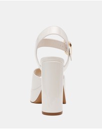 Steve Madden - Soho White Patent Heels