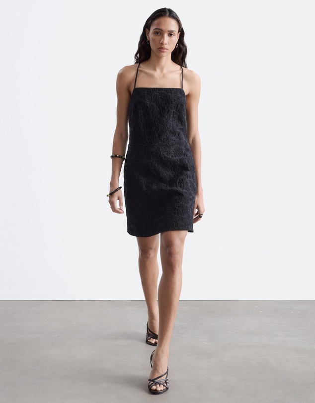 & Other Stories - Jacquard Apron Mini Dress