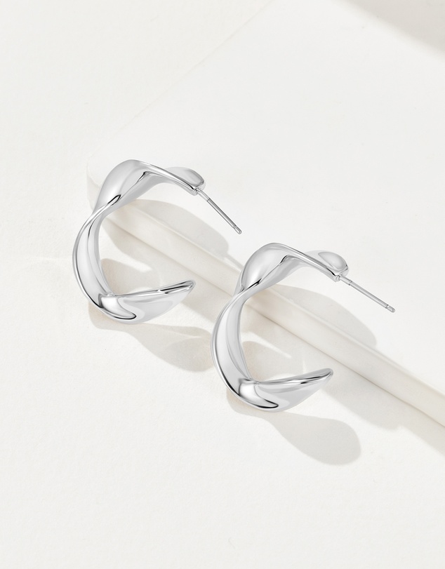 Mestige - Formation Earrings - Silver Plated