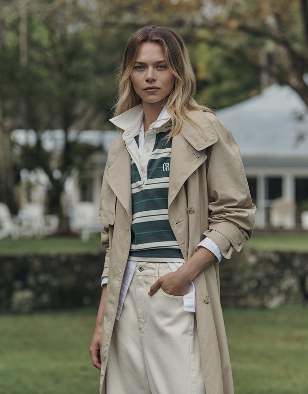 Country Road - Australian Cotton Stripe Rugby Polo Sweat