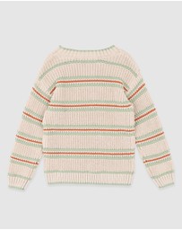 Fox & Finch - Wild Side Stripe Knitted Jumper 3-7 Yrs