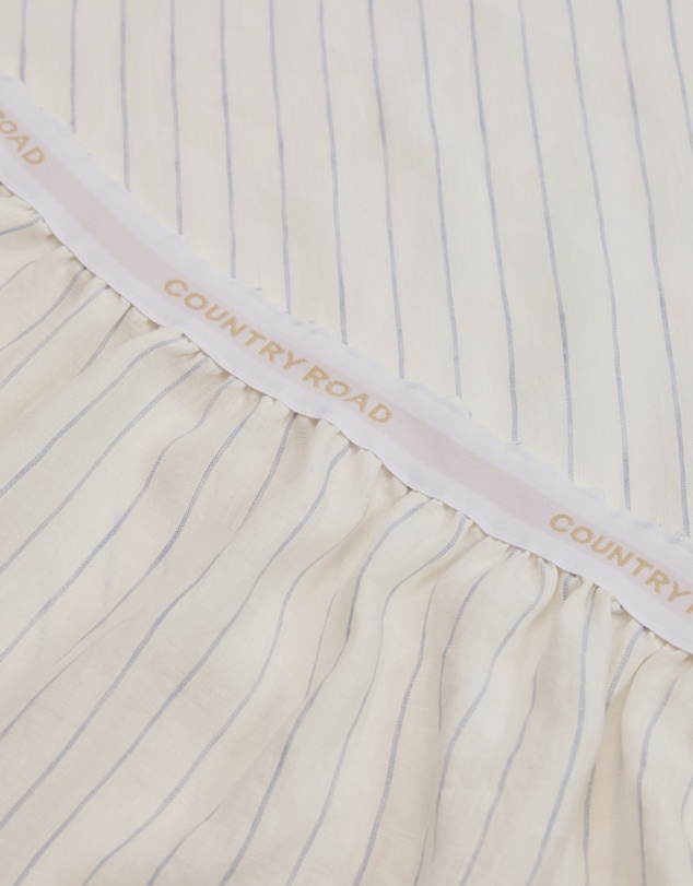 Country Road - Skye Linen Queen Fitted Sheet