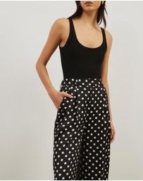 Atmos&Here - Fiona Polka Dot Tailored Trousers