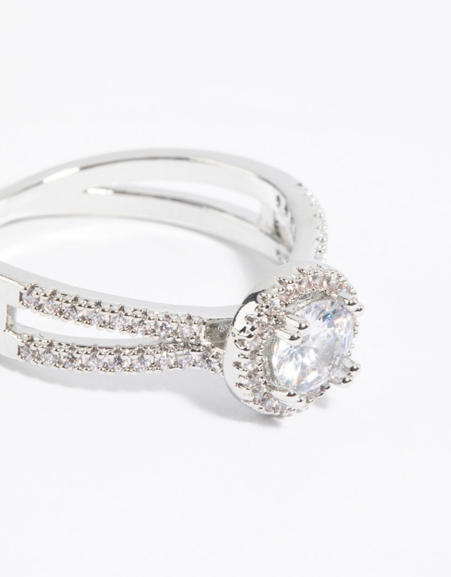 Lovisa - Silver Cubic Zirconia Ring