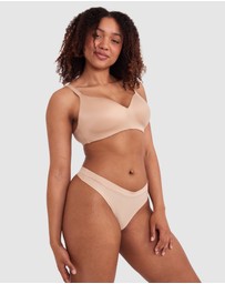 Bras N Things - Body Bliss V-String Knicker - Nude