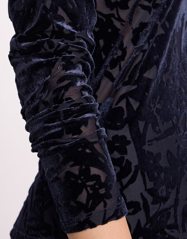 David Lawrence - Aster Velvet Burnout Top