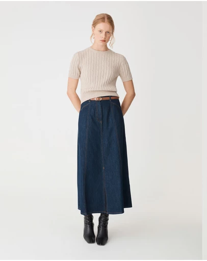 Forcast - Anita Short Sleeve Cable Knit