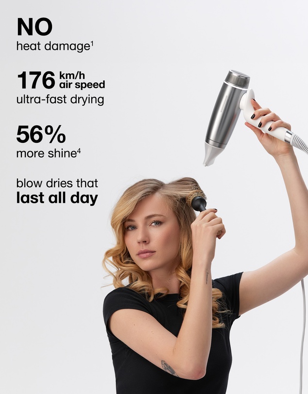 ghd - speed Professional Hair Dryer in Silver White