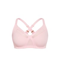 City Chic - Plus size Luxe Microfibre Wireless Bra - pink icing