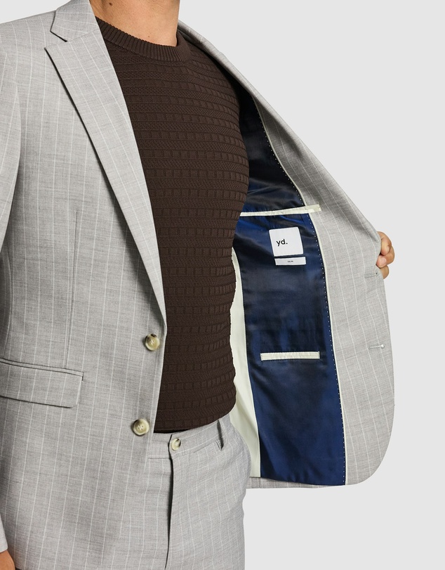 yd. - Easton Slim Fit Pinstripe Suit Jacket