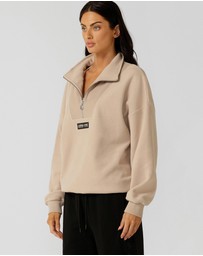 Lorna Jane - Clubhouse Polar Fleece Half Zip Sweater - ICONIC EXCLUSIVE