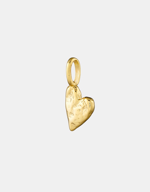 Zoe Olivia - 14K Gold Vermeil Hammered Heart Charm