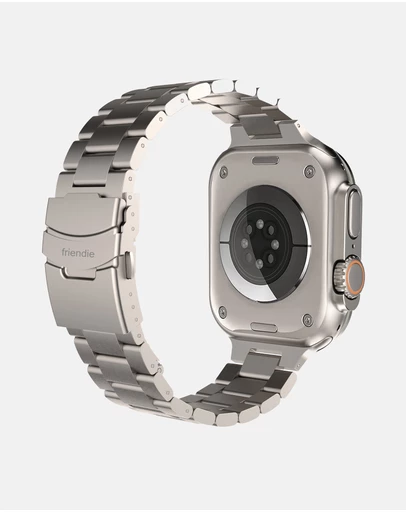 Friendie - Stainless Steel Link Bracelet Band (Ultra Style) - Sydney Ultra - Apple Watch Compatible