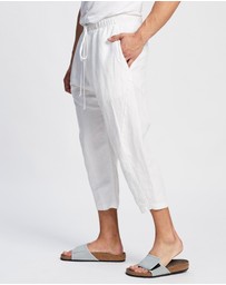 Surrounded By Ghosts - The Eskolaite Linen Canvas Drawstring Pants