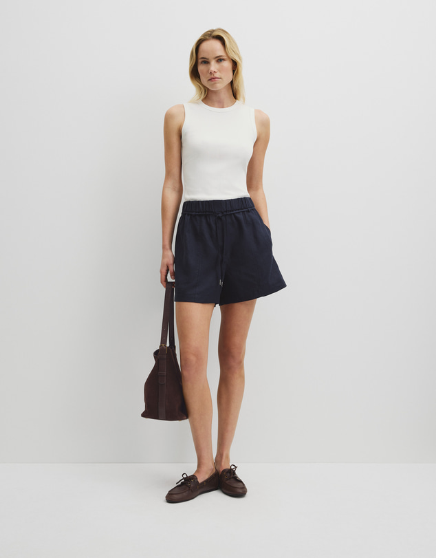 Country Road - Pull On Linen Short