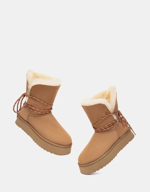 EVERAU - Australian Shepherd Ugg Carmont Platform Double Faced Sheepskin Upper UGG Boots