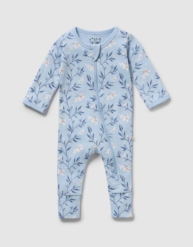 Wilson & Frenchy - Organic Zipsuit With Feet - Babies