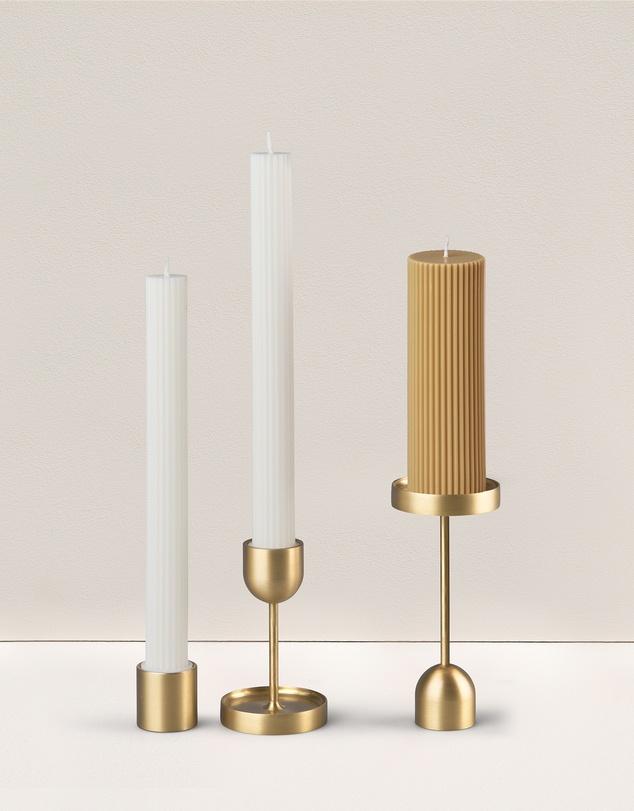 Black Blaze - Column Pillar Candle Combo