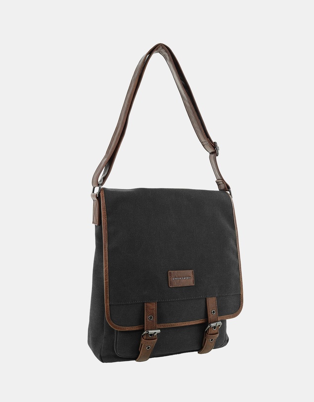 Pierre Cardin - Pierre Cardin Canvas Buckle Satchel