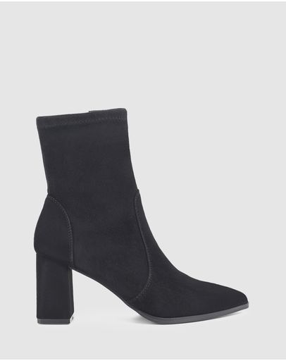 Black Stretch Suede