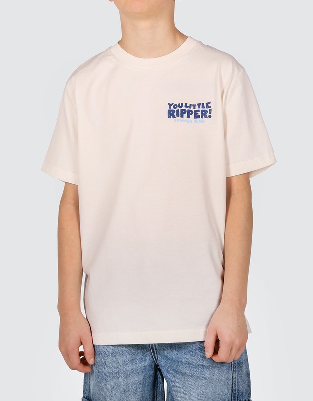 Skwosh - G'day Boys Back Print Tee in Taupe