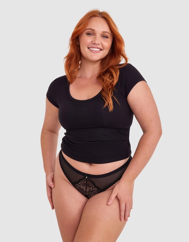 Bras N Things - Susannah V String - Black