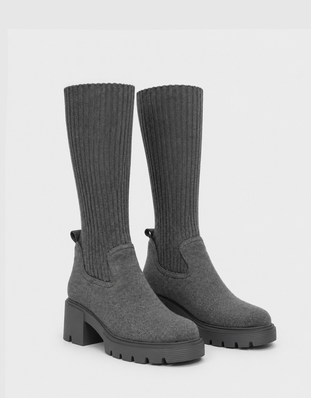 Belle & Bloom - Tokyo Lights Rib Sock Boot