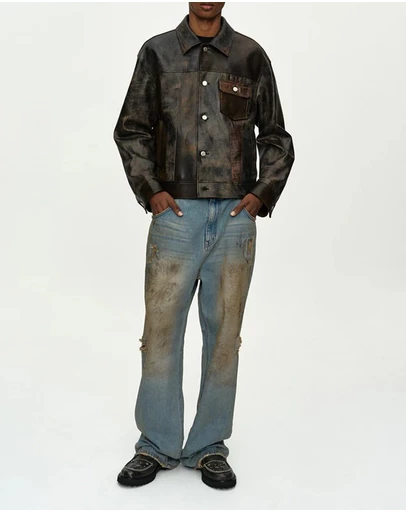 Andersson Bell - Destroyed Wide-Leg Jeans - Unisex