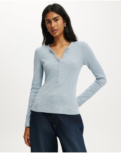 Lisa Stripe Iced Marine & Twilight