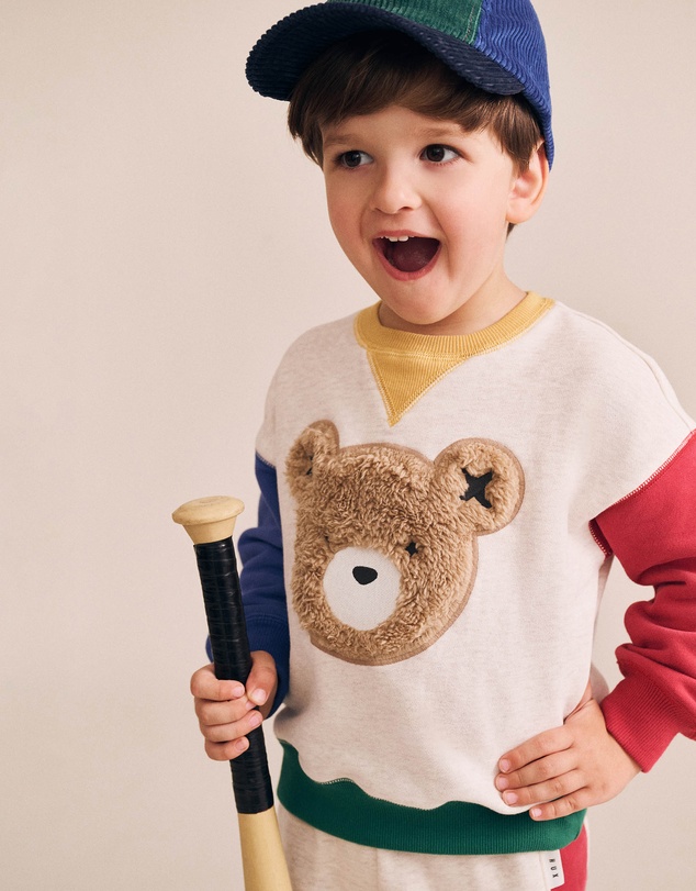 Huxbaby - Furry Huxbear Colour Block Sweat - Babies-Kids