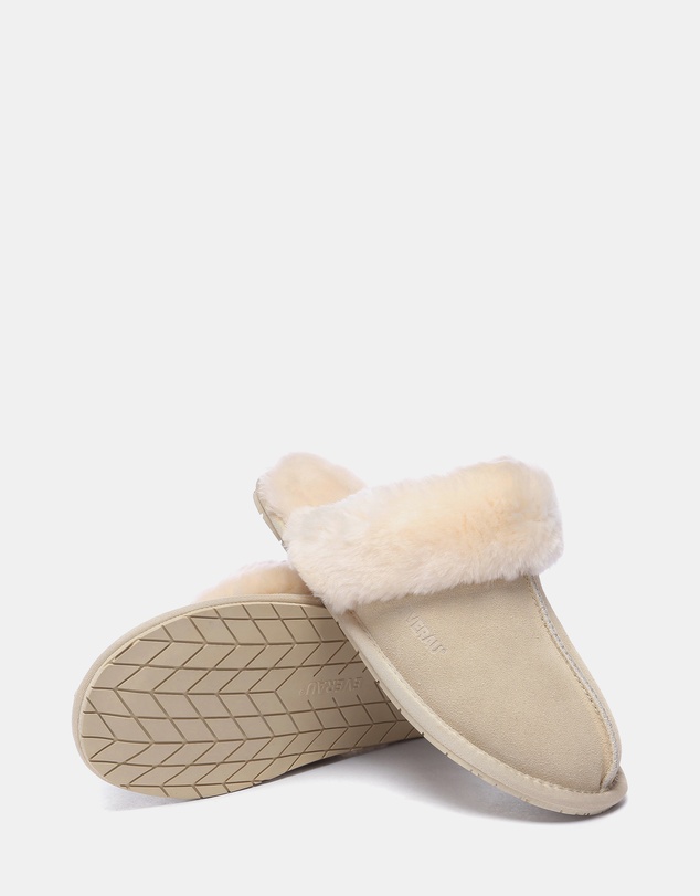 EVERAU - EverAU Ugg Rosa Slipper Suede Cow Suede Upper House Shoes