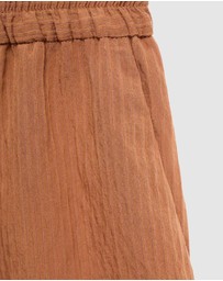 M.N.G - Textured Shorts With Contrasting Trim