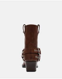 Steve Madden - Void Brown Leather Boots