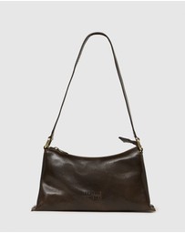 Florence - The Laura Chocolate Leather Shoulder Bag