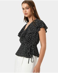 Forcast - Jules Ruffle Wrap Blouse