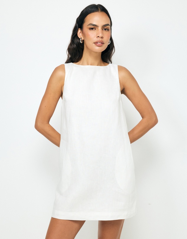 AERE - Zaya Linen Mini Dress