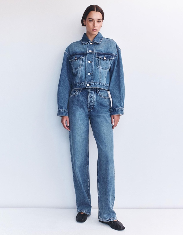 Assembly Label - Cropped Denim Jacket