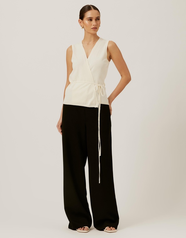 Tussah - Wrap Knit Top