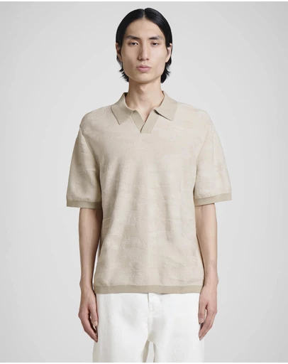 COS - Cotton-Jacquard Polo Shirt