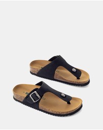BioNatura - Devina Leather Thong Sandals