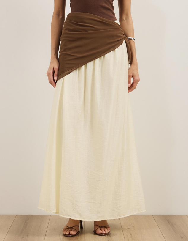 Atmos&Here - Sammie Maxi Skirt With Detachable Scarf