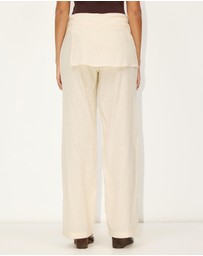 Dazie - Overcast Linen Blend Pants