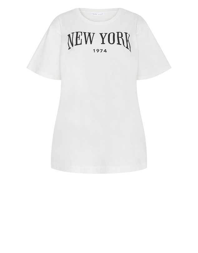 City Chic - Oversized NY Tee